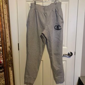 Grey mens XL champion pocketed sweat pants